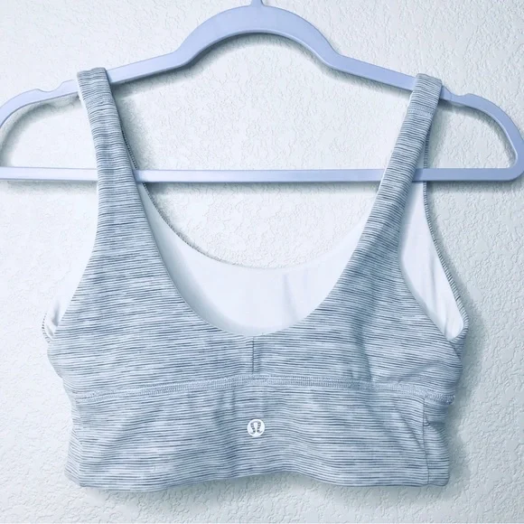 LULULEMON Align Reversible Bra White/Wee Are From Space Nimbus Battleship - Picture 8 of 14